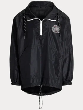 Pink Pony Training Anorak Satin Jacket Front