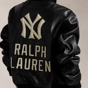 Polo Ralph Lauren Yankees Leather Jacket Back