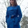 Purchase Jordana Brewster Cellar Door 2024 Blue Wool Coat