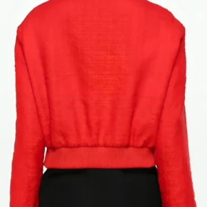 Purchase Nobody Wants This 2024 Kristen Bell Red Tweed Jacket