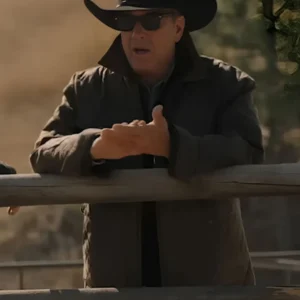 Purchase Yellowstone The Epic Return Kevin Costner Black Quilted Jacket