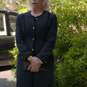 Rebecca Welton Ted Lasso Black Long Coat Front