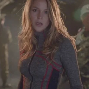 Red Daughter Supergirl S04 Melissa Benoist Track Shirt Side View