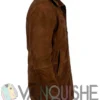 Robert Taylor Longmire Brown Leather Trench Coat right
