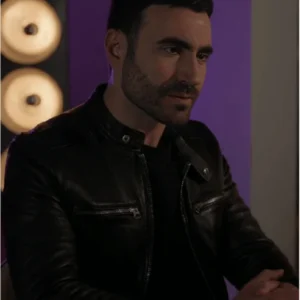Roy Kent Ted Lasso S02 Brett Goldstein Leather Jacket Front View