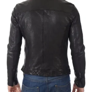 Roy Kent Ted Lasso S03 Biker Leather Jacket Back