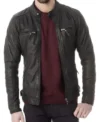 Roy Kent Ted Lasso S03 Biker Leather Jacket For Sale