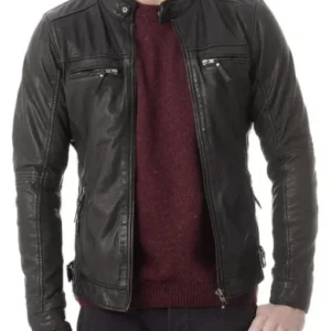 Roy Kent Ted Lasso S03 Biker Leather Jacket For Sale