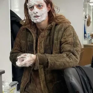 Samara Weaving Azrael 2024 Green Hooded Jacket