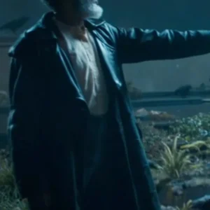 Sami Bouajila The Crow Black Trench Coat Front