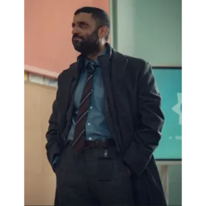 Sami Kierce Fool Me Once Grey Wool Coat