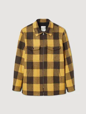 Sasha Nobody Wants This 2024 Check Zip Jacket Front