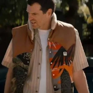 Sasha Nobody Wants This 2024 Multicolor Puffer Vest Front