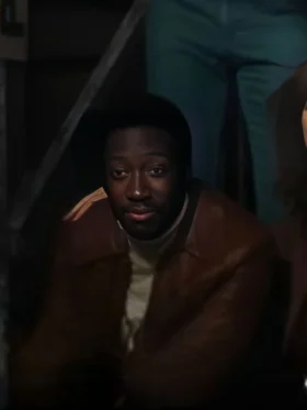 Saturday Night Garrett Morris Brown Leather Jacket