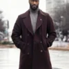 Shop Cross 2024 Aldis Hodge Brown Wool Coat