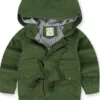 Shop Homeless My Demon Green Hooded Cotton Jacket