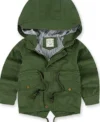 Shop Homeless My Demon Green Hooded Cotton Jacket