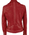 Shop Joanna Higson Brassic Red Suede Jacket