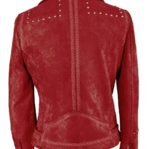 Shop Joanna Higson Brassic Red Suede Jacket