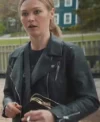 Shop Julia Stiles Chosen Family Black Biker Leather Jacket