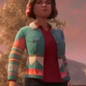 Shop Jurassic World Chaos Theory Sammy Gutierrez Shearling Jacket