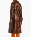 Shop Mabel Mora Only Murders in the Building S04 Brown Crocodile Coat