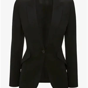 Shop Maya Stern Fool Me Once Black Blazer For Sale