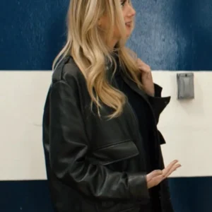 Shop Nobody Wants This 2024 Morgan Black Leather Jacket