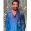 Shop Tamron Hall Show Deon Cole Denim Embroidered Shirt