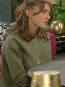 Shop The Young and the Restless Katie Abbott Green Cropped Jacket