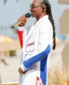 Snoop Dogg Paris Olympics Closing Ceremony USA Coat Side View