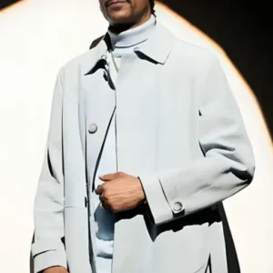Snoop Dogg The Voice S26 Blue Trench Coat