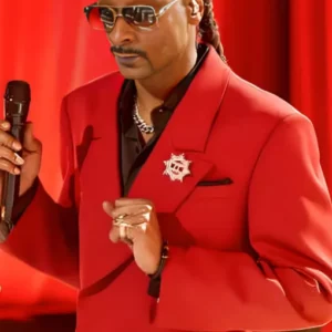 Snoop Dogg The Voice Season 26 Red Blazer Side View