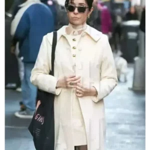 Sofia Falcone The Penguin White Wool Coat