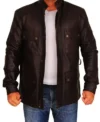 Sons of Anarchy Ray McKinnon Leather Jacket Front