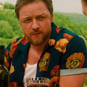 Speak No Evil James McAvoy Teal Floral Shirt