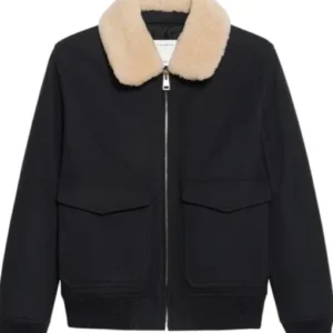 Stephen Manas Ted Lasso S03 Black Bomber Jacket Front