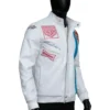 Steve McQueen Le Mans Grand Prix White Jacket Side View