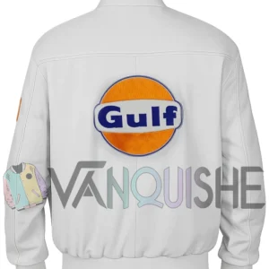 Steve McQueen Le Mans Grand Prix White Jacket back