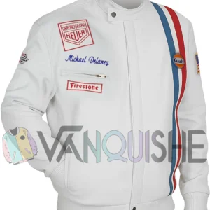 Steve McQueen Le Mans Grand Prix White Jacket right