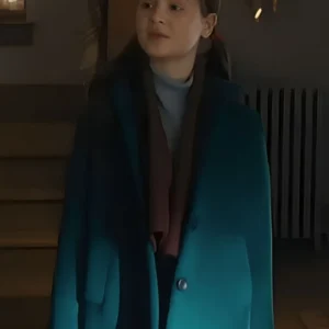 The Best Christmas Pageant Ever Molly Belle Wright Blue Trench Coat