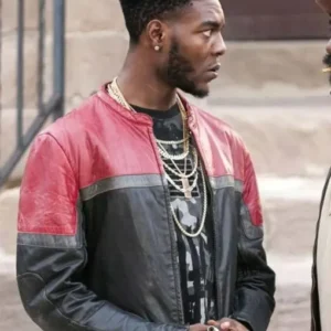 The Chi Reg Taylor Red And Black Leather Jacket