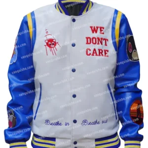 The College Dropout We Dont Care Letterman Wool Varsity Jacket