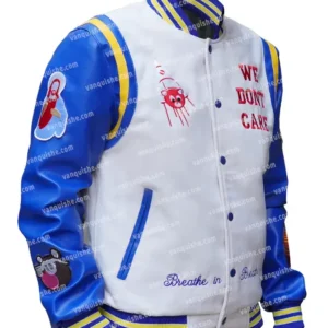 The College Dropout We Dont Care Letterman Wool Varsity Jacket For Mens