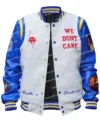The College Dropout We Dont Care Letterman Wool Varsity Jacket For Sale