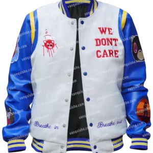 The College Dropout We Dont Care Letterman Wool Varsity Jacket For Sale