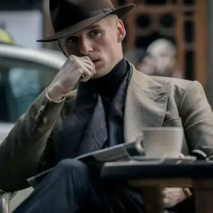 The Day Of The Jackal Eddie Redmayne Grey Coat