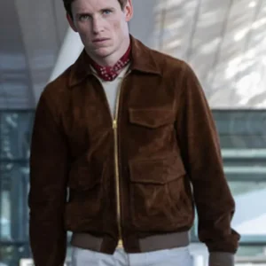 The Day Of the Jackal Eddie Redmayne Suede Brown Jacket