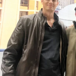 The Silent Hour 2024 Joel Kinnaman Bomber Leather Jacket