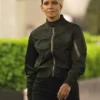 The Union 2024 Roxanne Hall Black Bomber Jacket